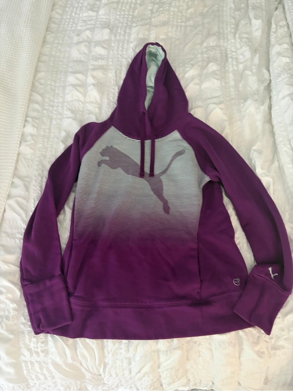 Puma Women's Purple Ombre Pullover Hoodie